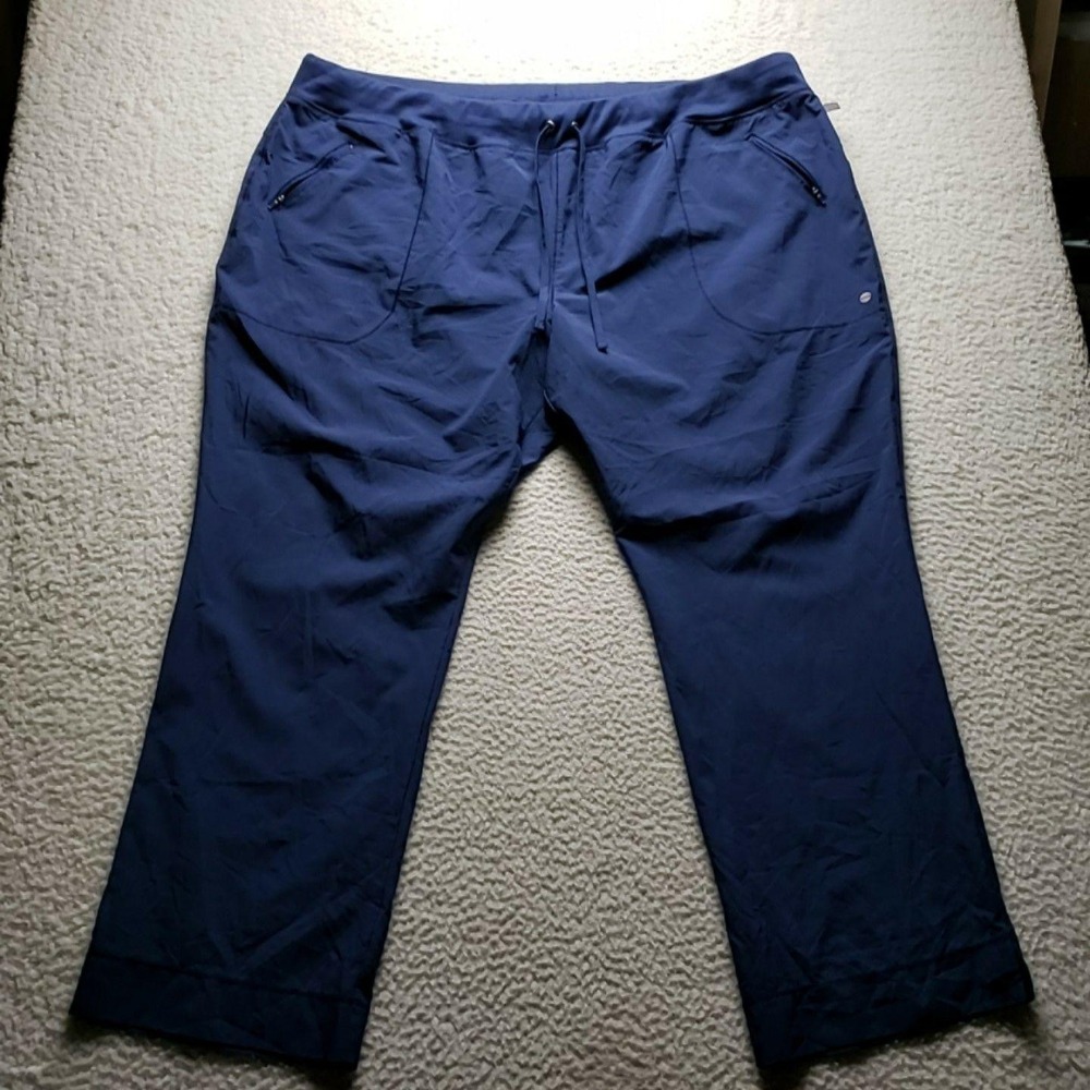 Old Navy Track Pants Womens Plus 4XL Blue Elastic Waist Drawstring Stretch Gym